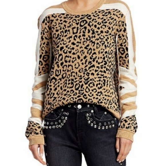 Current/Elliott Sweaters - Current/Elliot Animal Print Sweater- size s